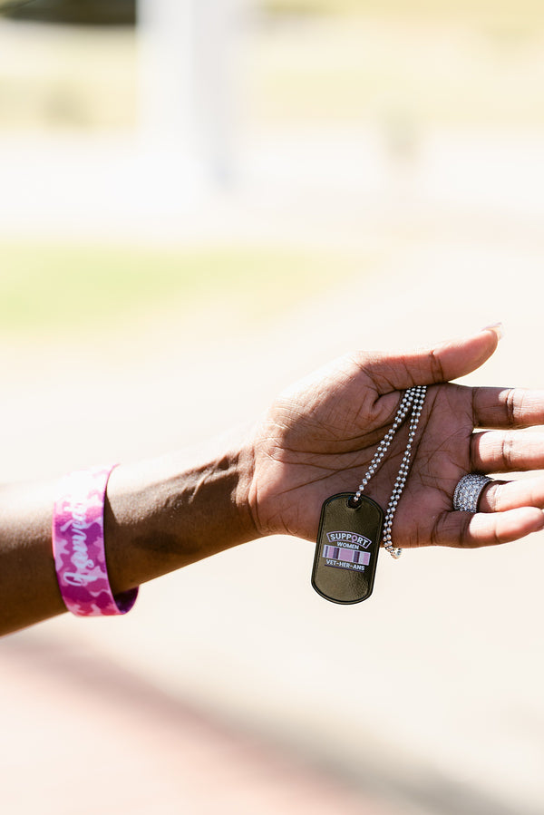 "FREE" Support Women Vet-her-ans Dog Tags