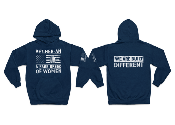 Women Veterans Rare Breed Hoodie