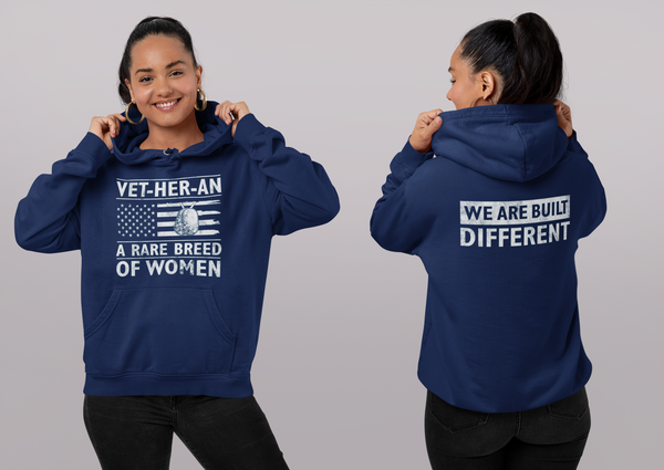 Women Veterans Rare Breed Hoodie