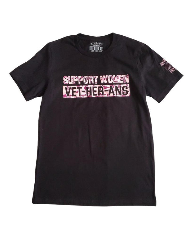 Support Women Vet-her-ans T-Shirt